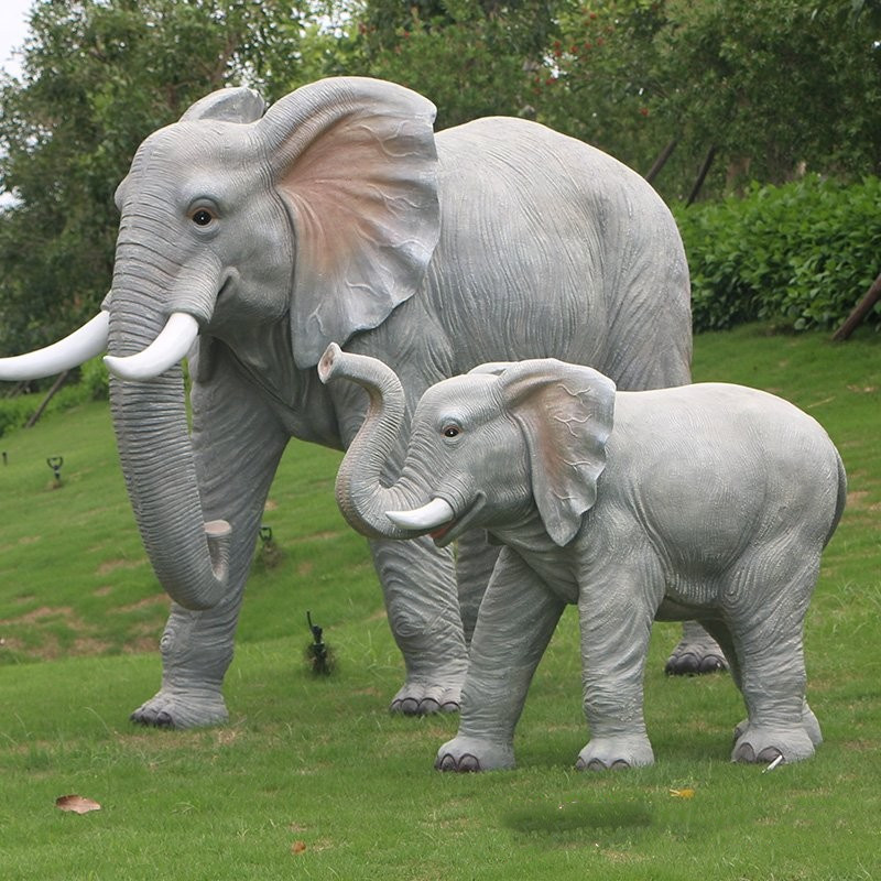 玻璃鋼大象雕塑